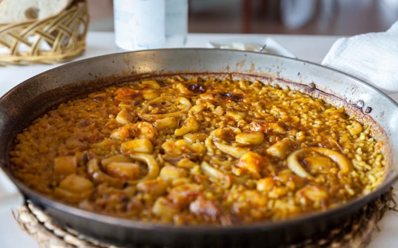Paella en Can Roig, en Alcossebre