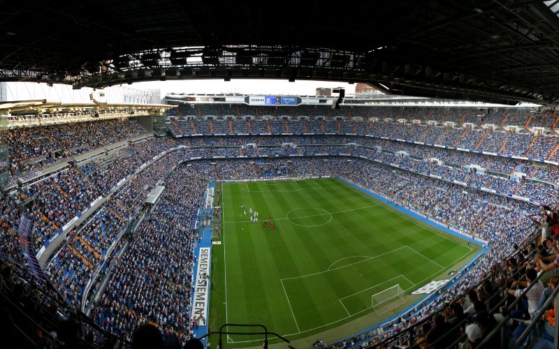 Partido en el Santiago Bernabéu