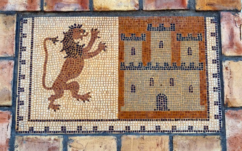 Mosaico que puede verse en Santa Elena