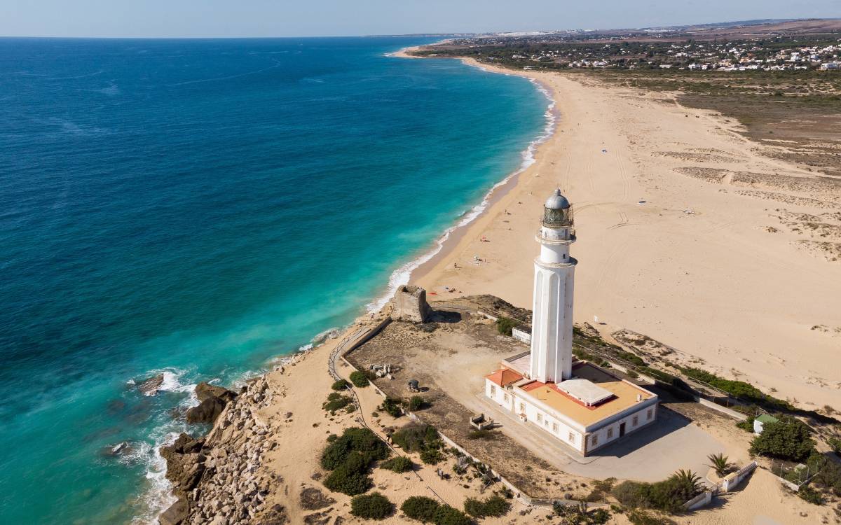 Playa del Faro de Trafalgar en Barbate