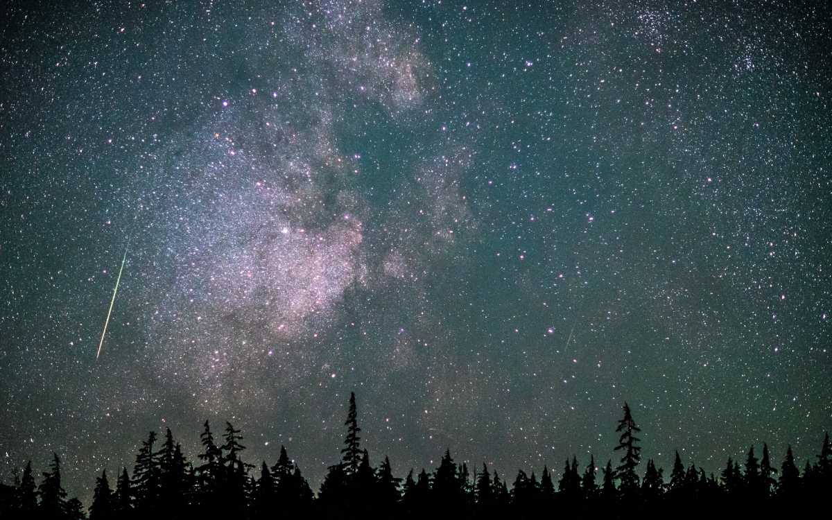 Estrella fugaz avistada en una lluvia de Perseidas
