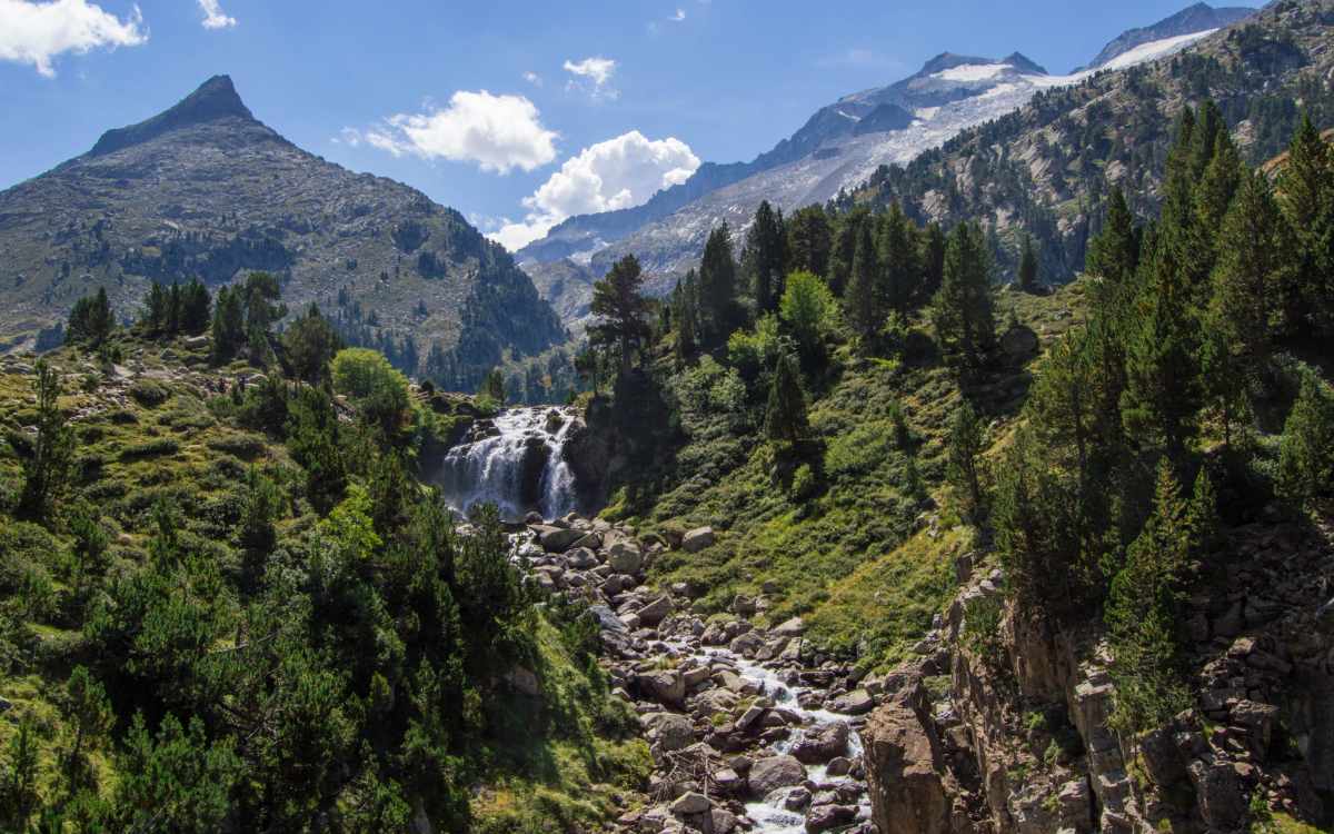 El Forau de Aigualluts y la cascada