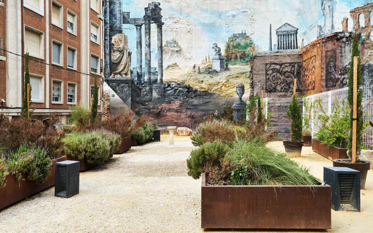 Un mural que habla de historia en Cartagena