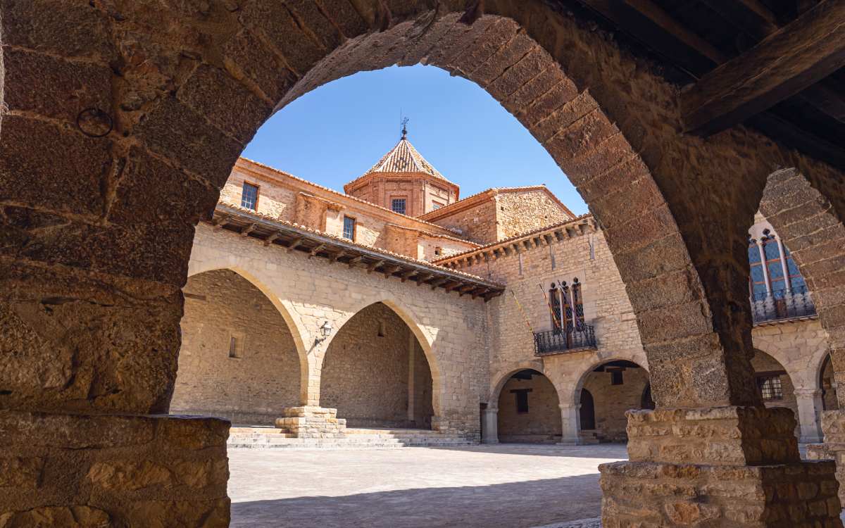 Plaza Cristo Rey en Cantavieja