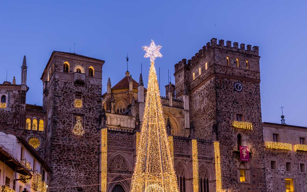 Luces navideñas en Guadalupe