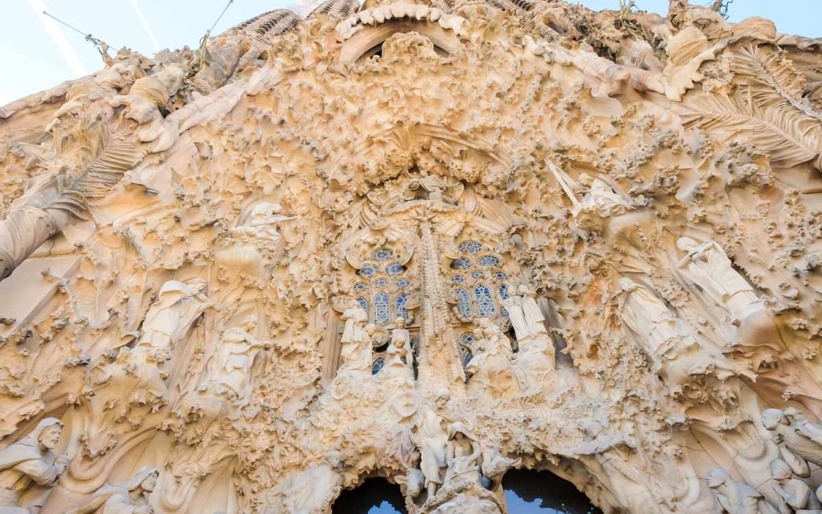 Fachada del Nacimiento en la Sagrada Familia