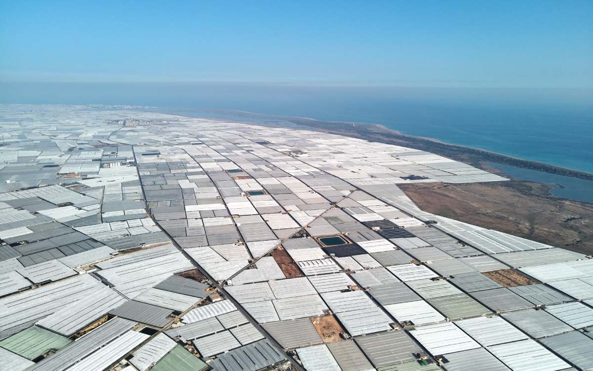 La extensión de invernaderos de Almería