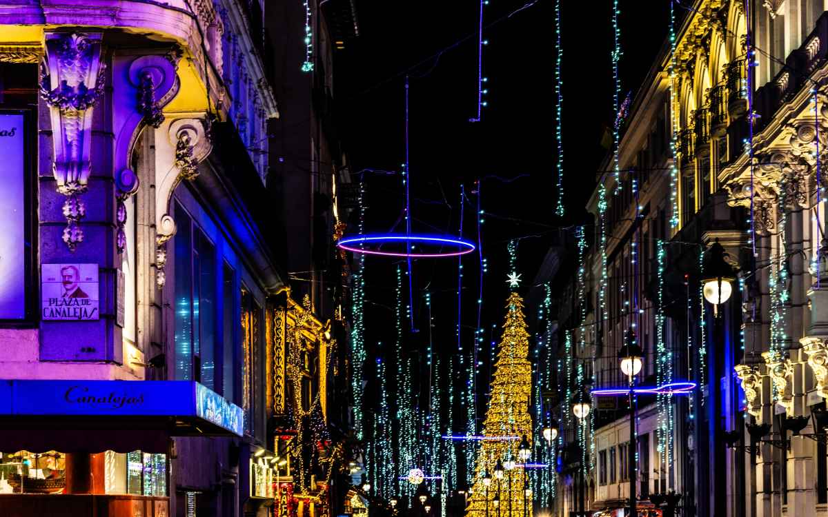 Luces navideñas en Madrid