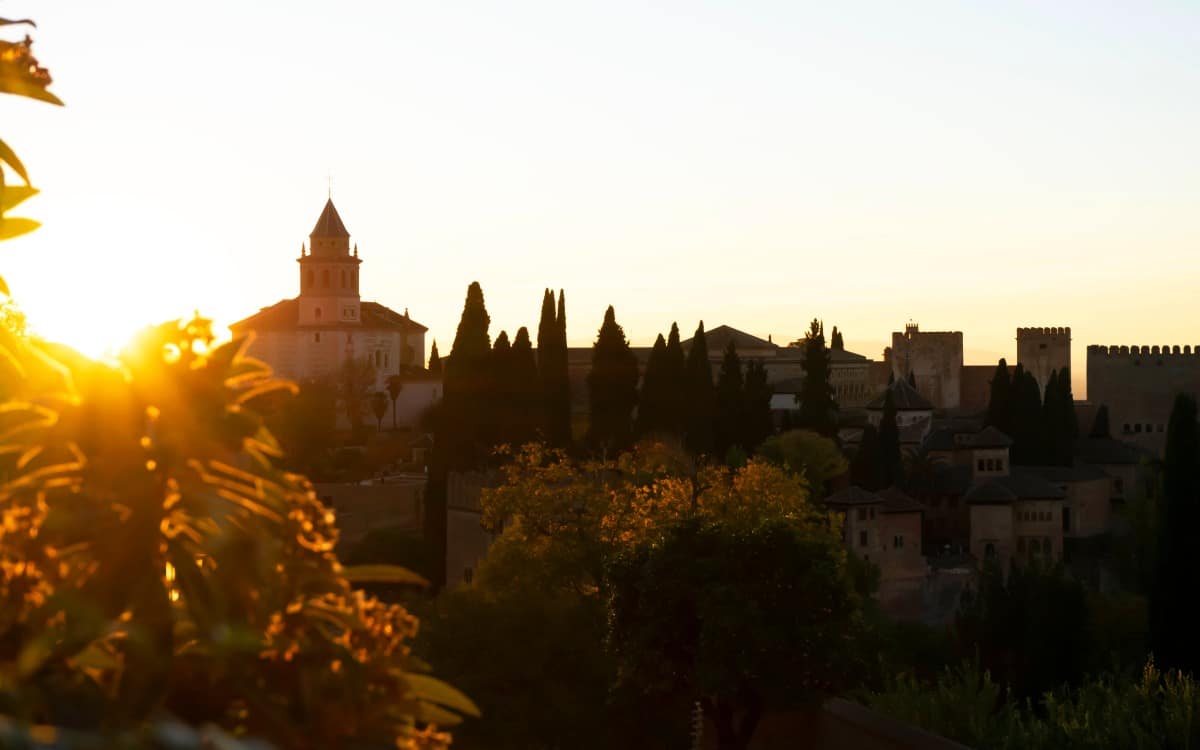 Atardecer en la Alhambra