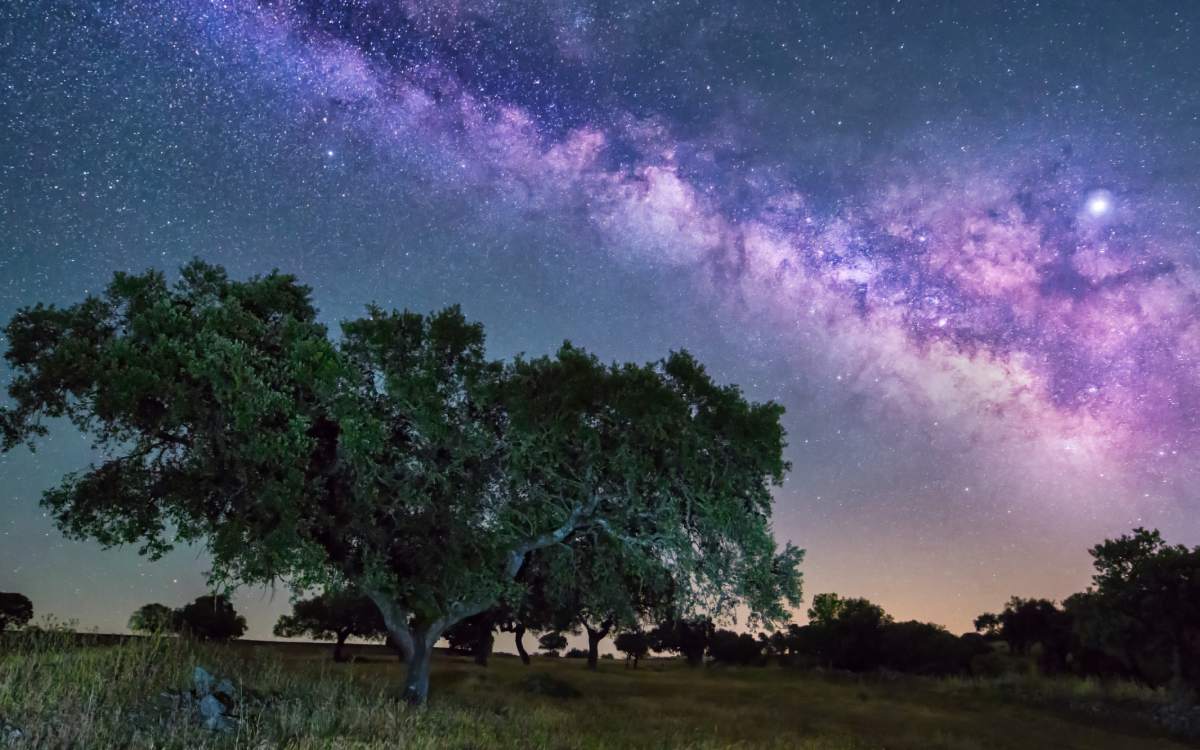 Cielo nocturno en Fregenal de la Sierra