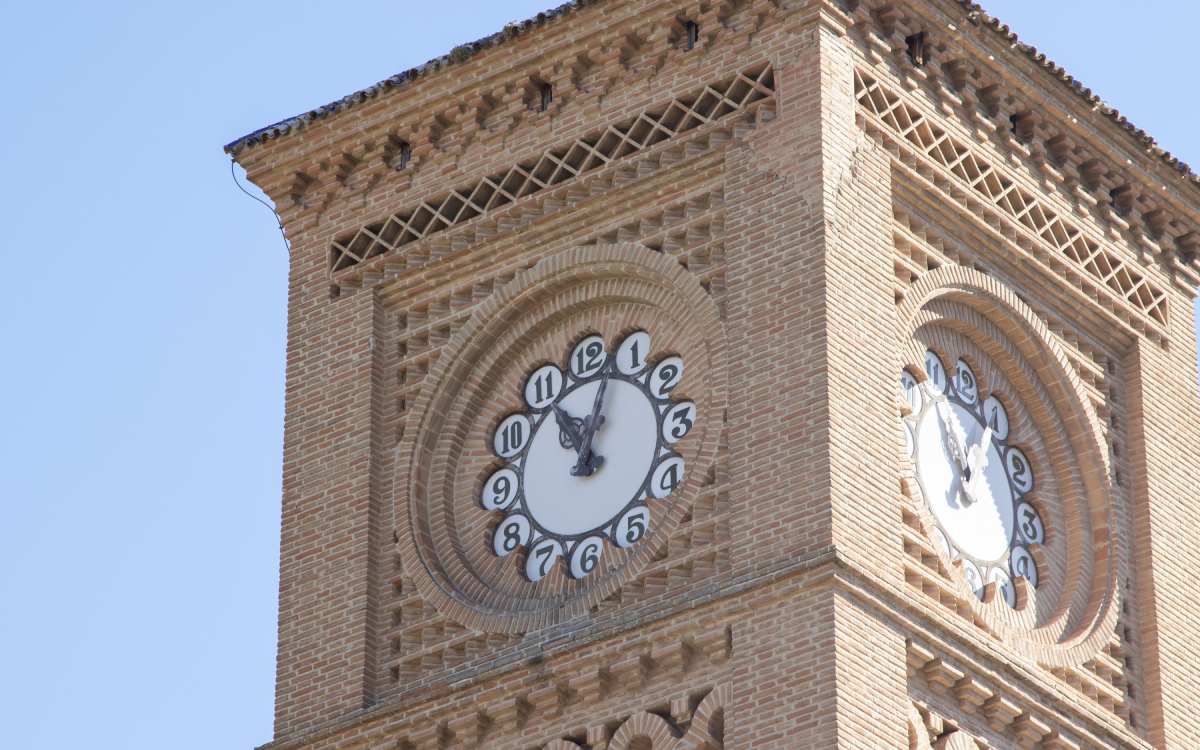 Detalles de la torre del reloj