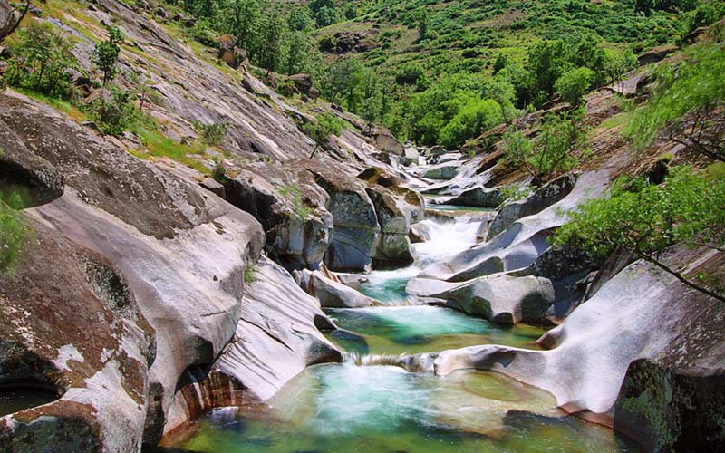Piscinas naturales en el Valle del Jerte