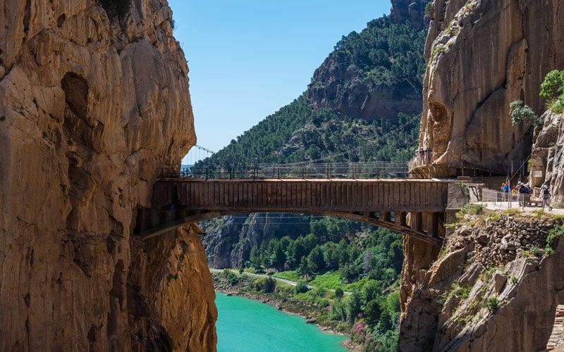 Desfiladero de los Gaitanes sobre el río Guadalhorce