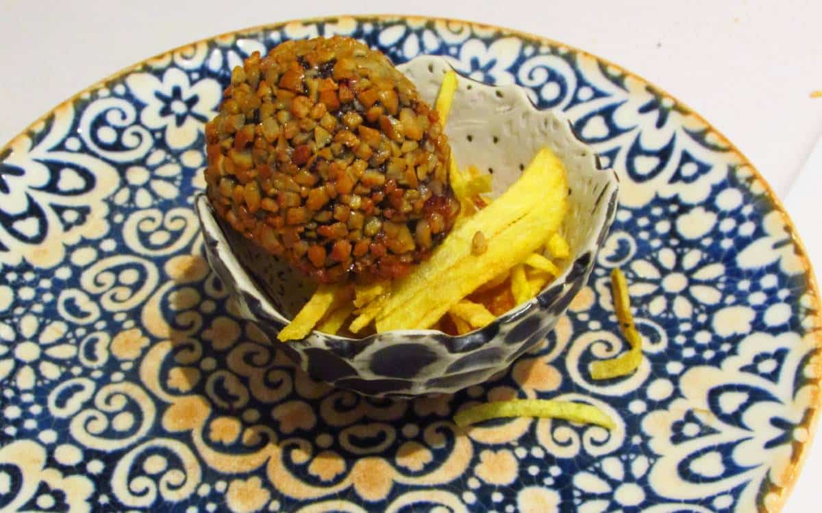 Bombón roché de morcilla de Aranda