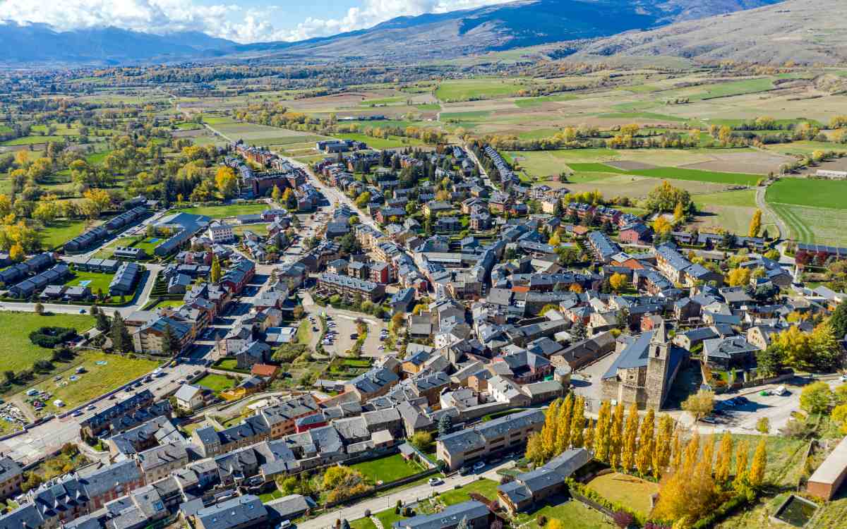 Vista aérea de Llivia