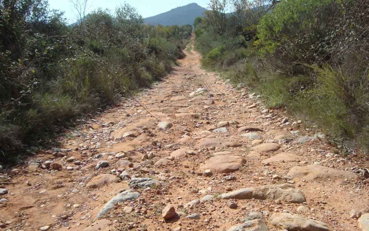 Tramo de la Vía Augusta en su paso por La Puebla Tornesa, Castellón