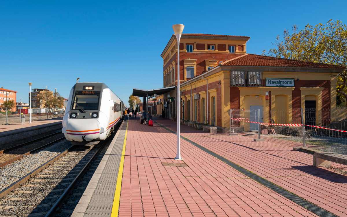 Estación de tren en Navalmoral de la Mata