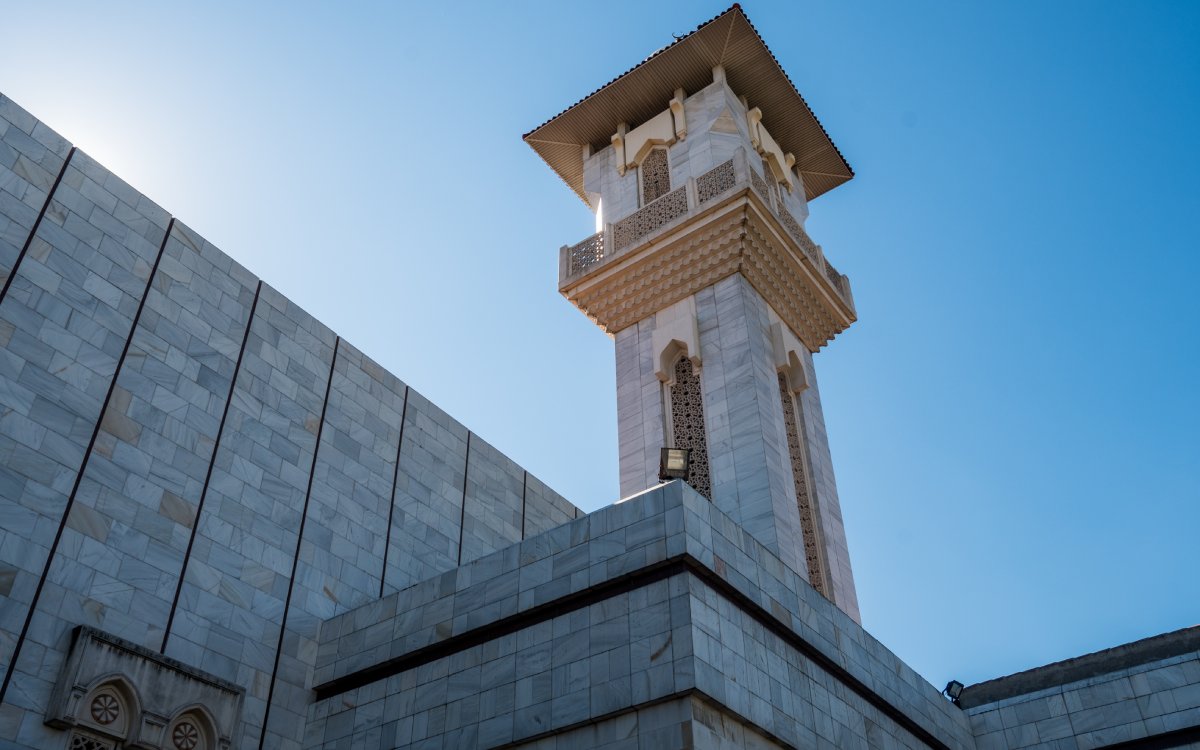 El minarete de la mezquita más grande de España