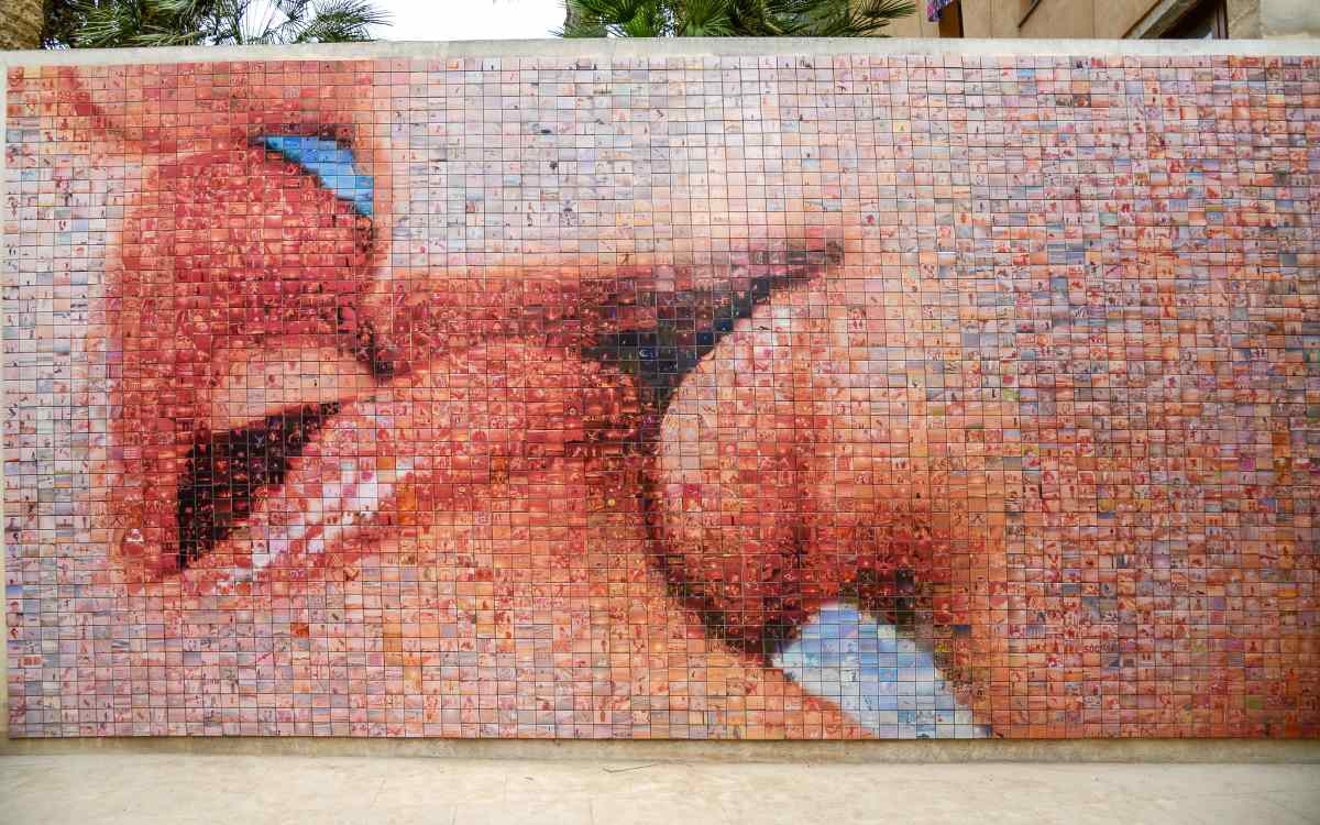 El mural del beso