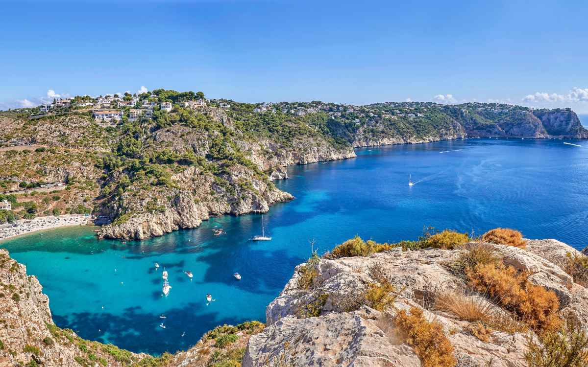 Panorámica del entorno de Cala Granadella