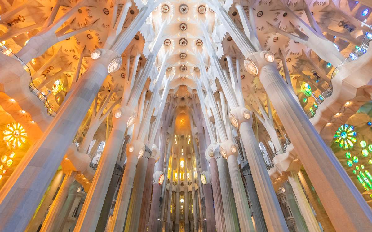 Interior de la Sagrada Familia