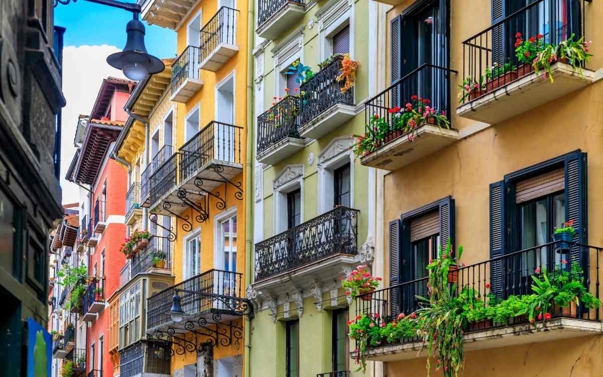 Casas coloridas en el Casco Antiguo