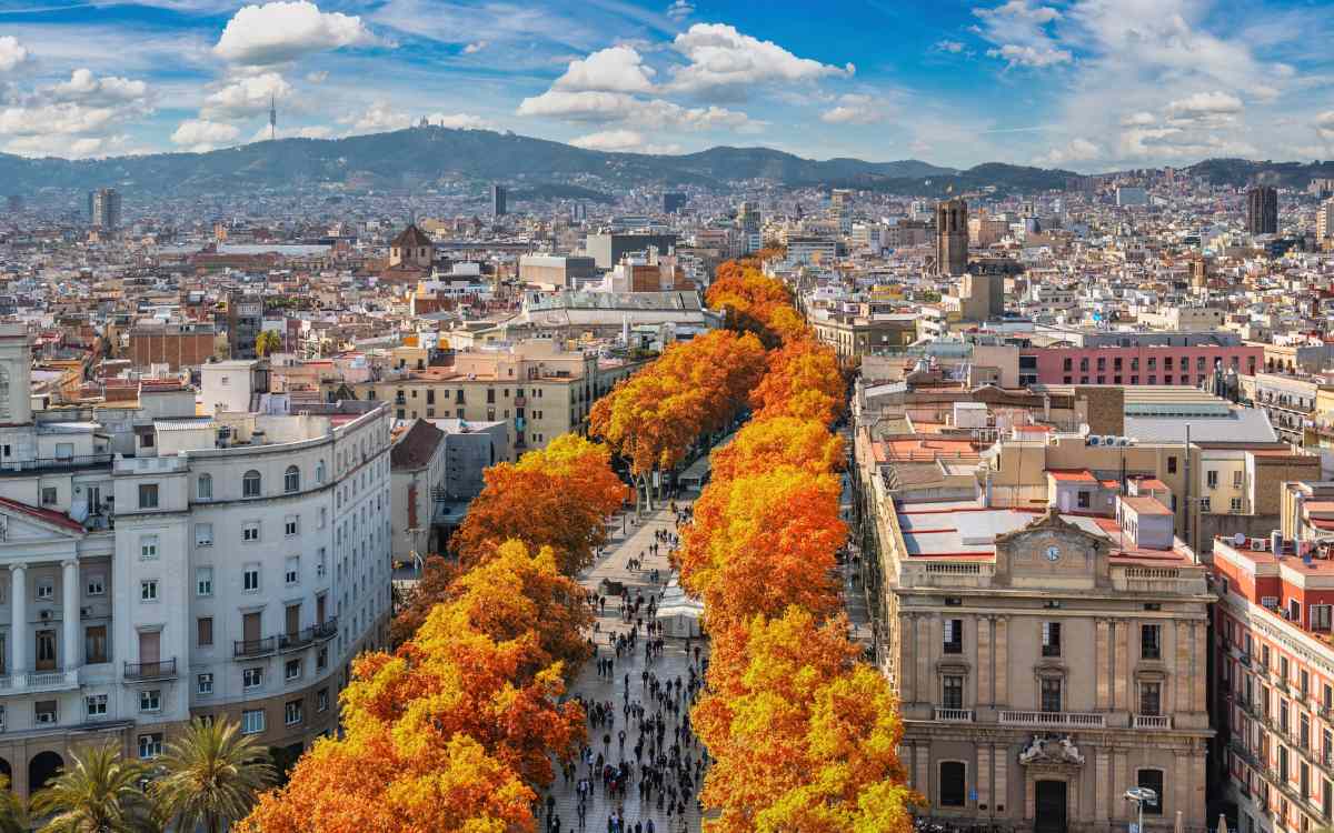 Barcelona en otoño