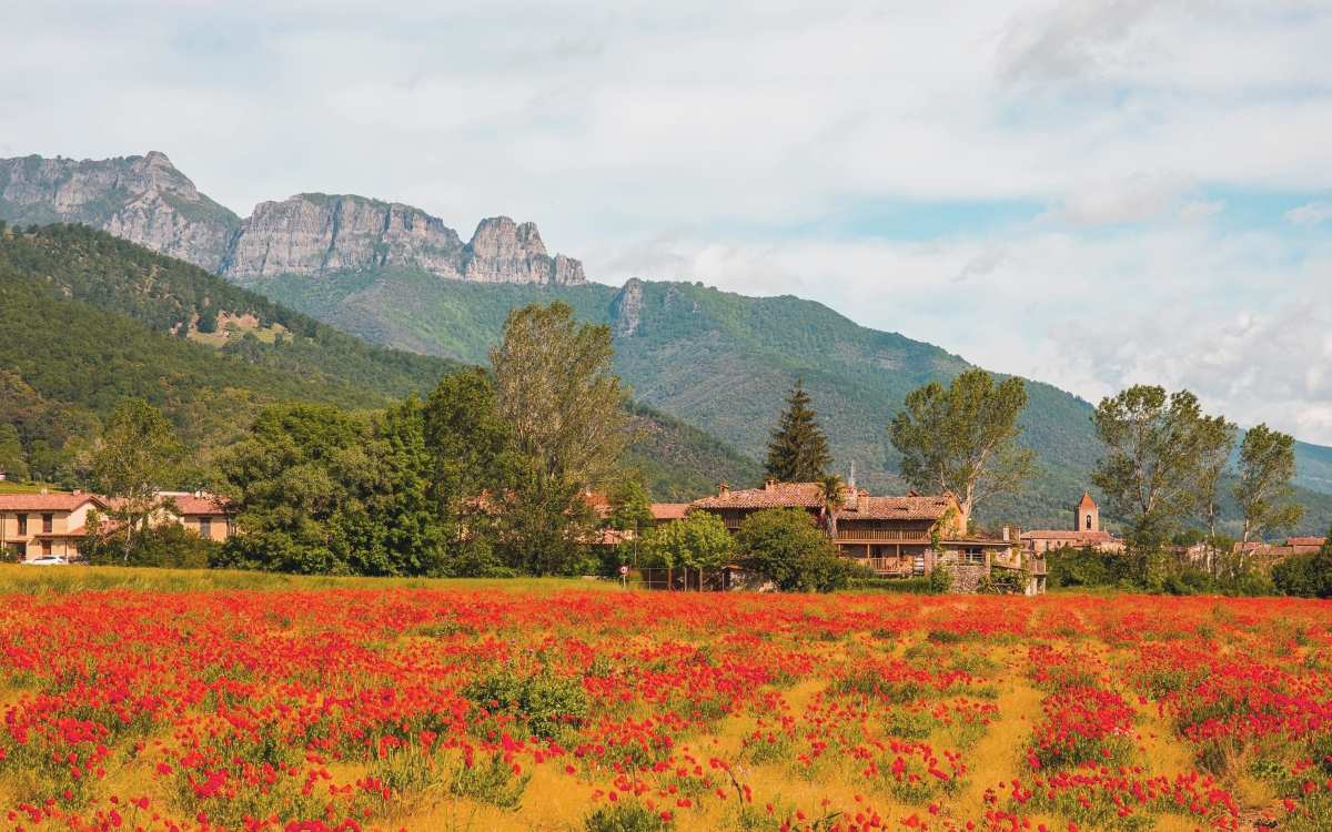 Vista de Els Hostalets d'en Bas, en La Garrotxa