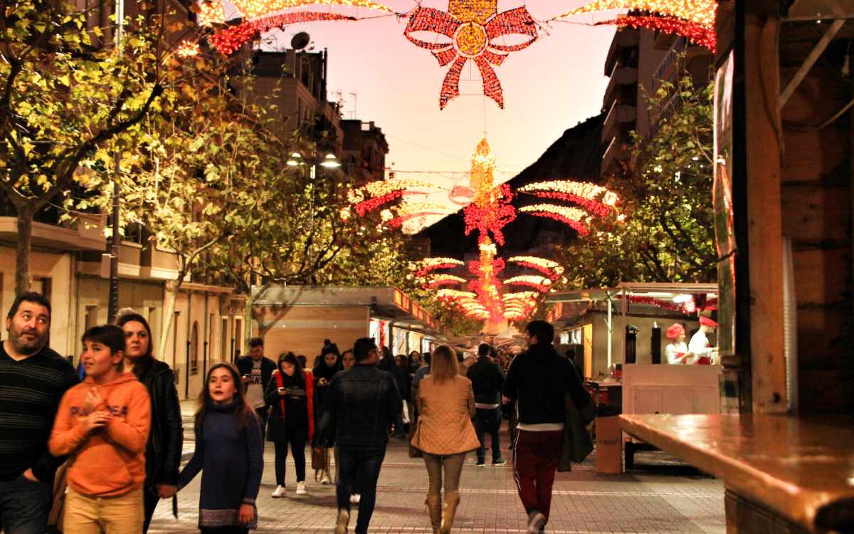 Mercado navideño en Jijona