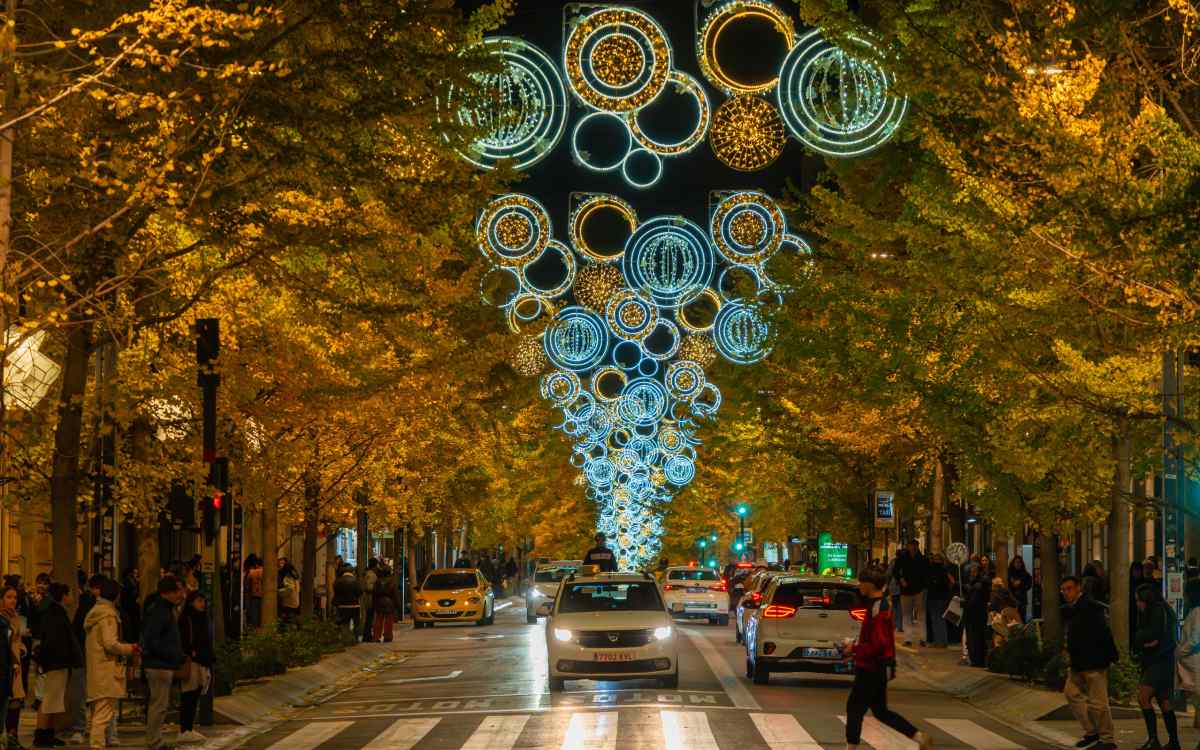 Luces navideñas en Granada