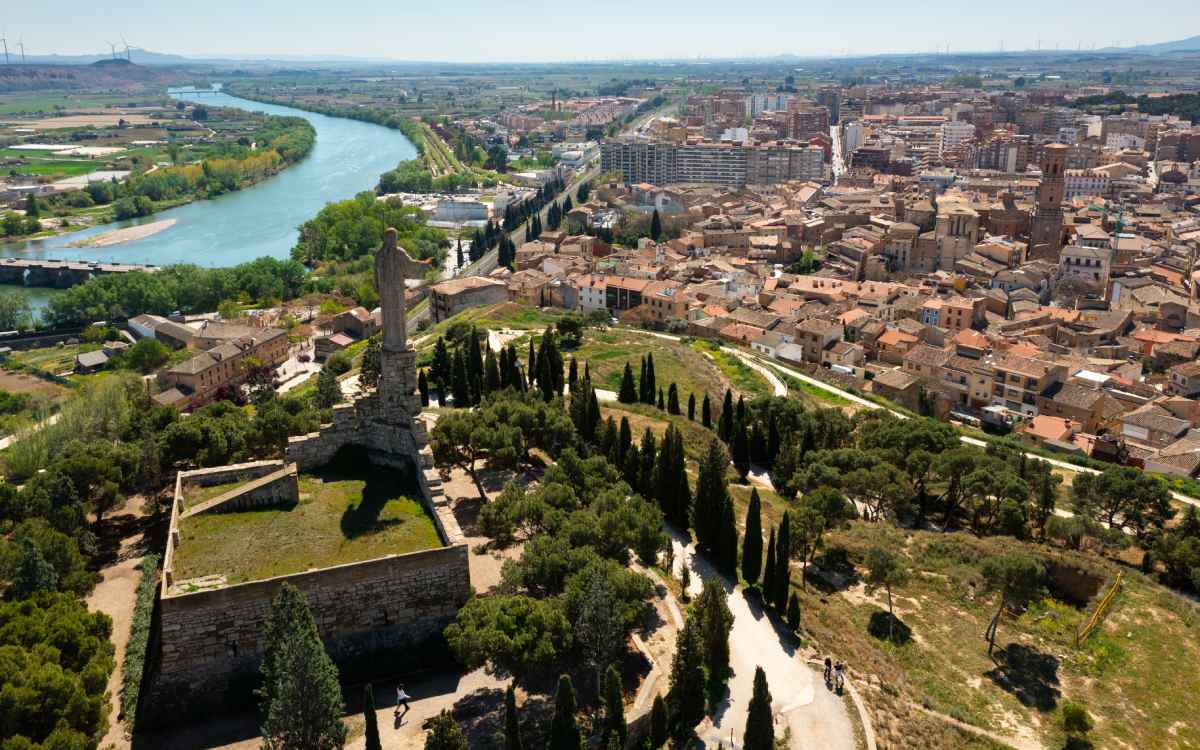 Vista aérea de Tudela