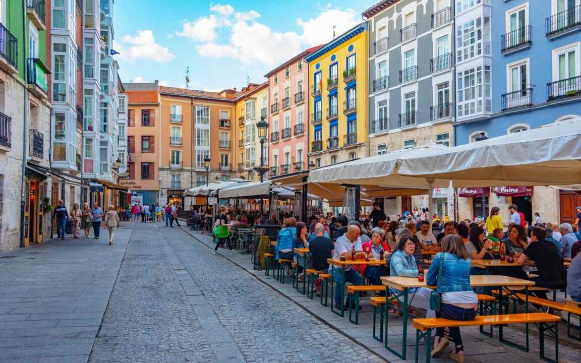 Zona de bares en Burgos