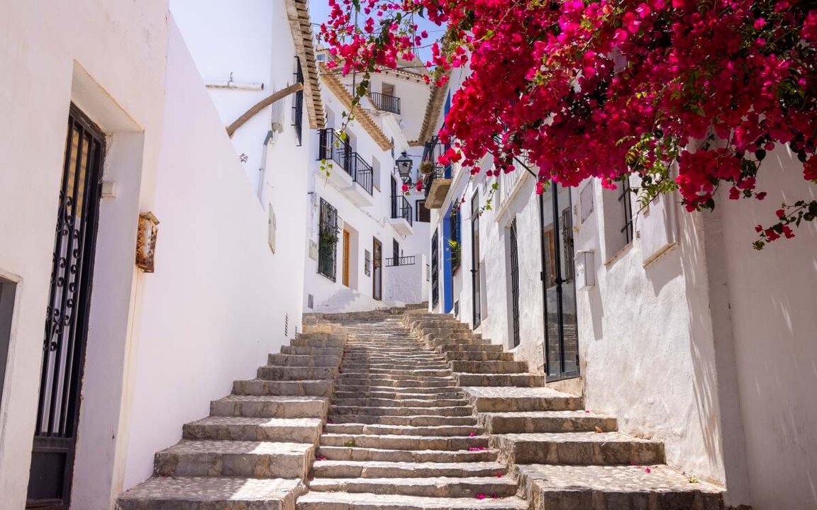 Las calles del 'Santorini español'