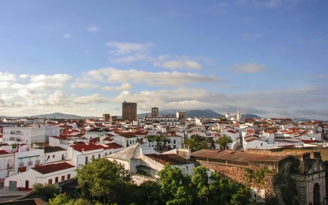 Vista aérea de Olivenza