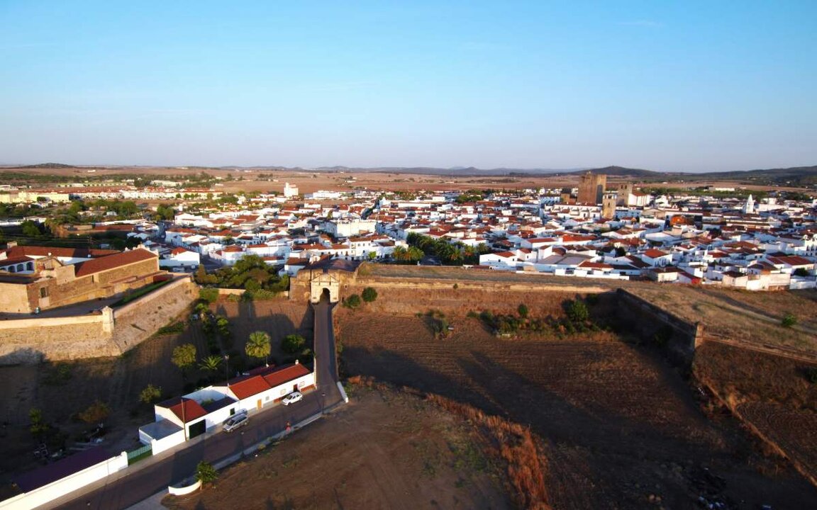 Olivenza a vista de pájaro
