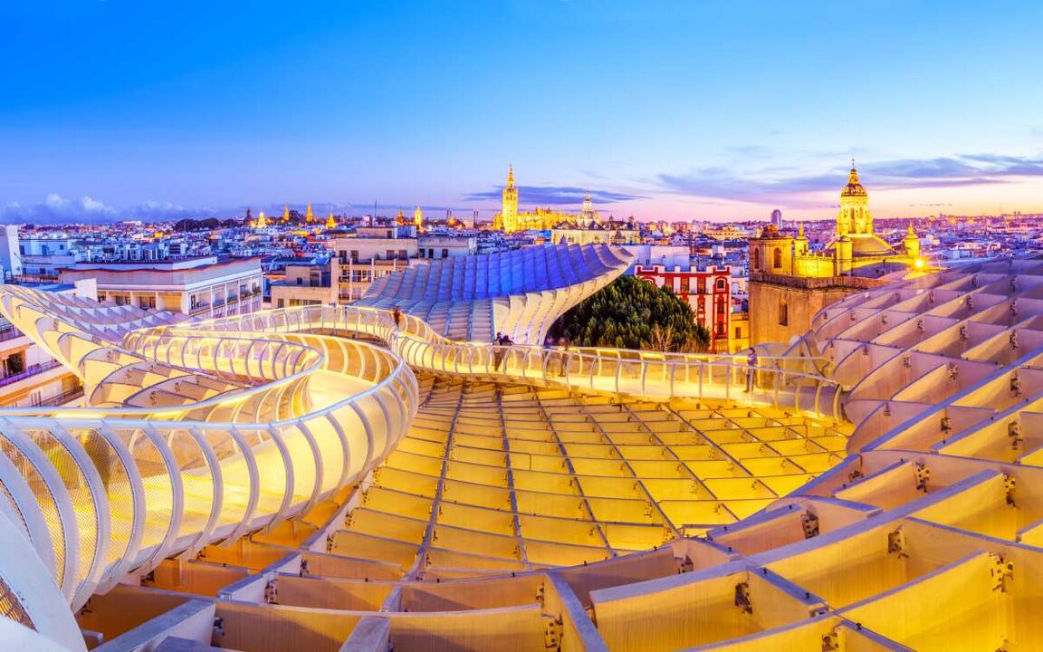 Vistas desde lo alto de Metropol Parasol