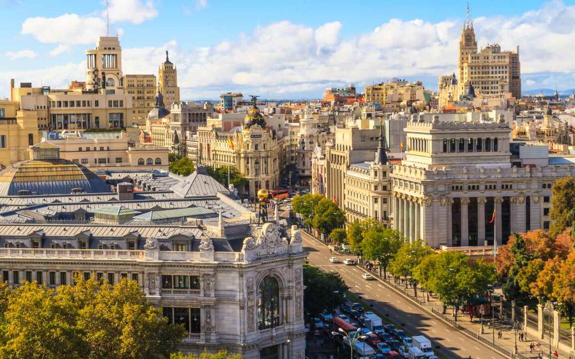 Panorámica del centro de Madrid