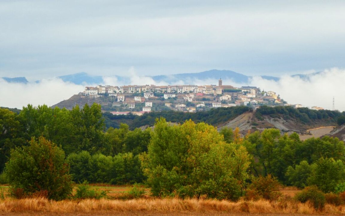 Panorámica de Berdún y su paisaje