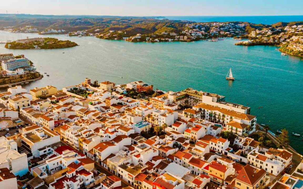 Vista aérea de Es Castell