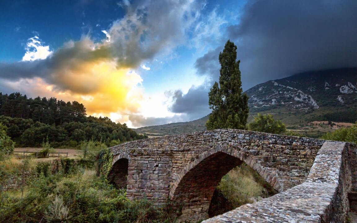 El puente medieval de Monreal
