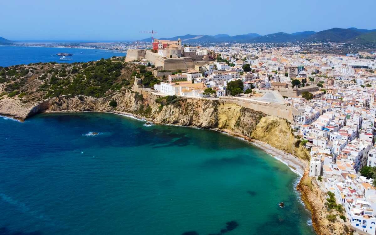 Vista aérea de Dalt Vila