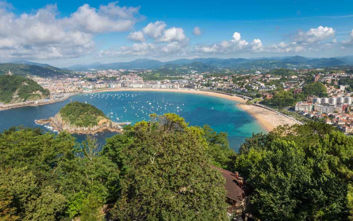 Vista aérea de Donostia - San Sebastián