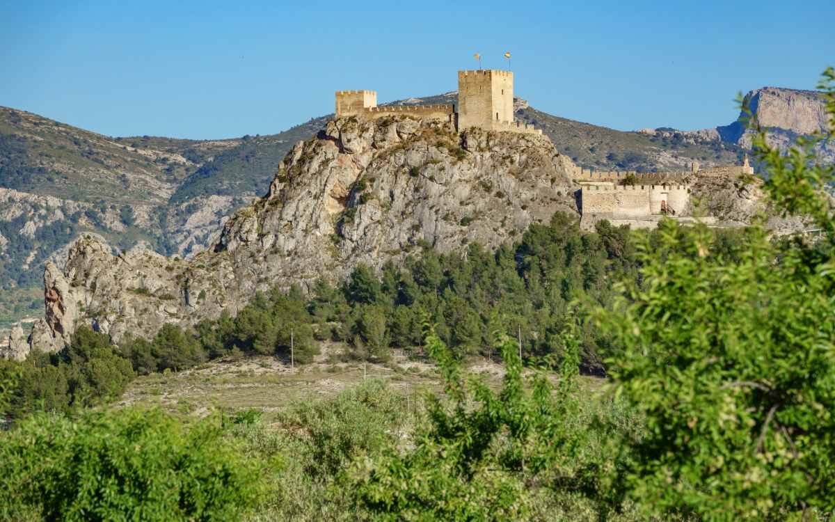 El espectacular paisaje del Castillo de Sax