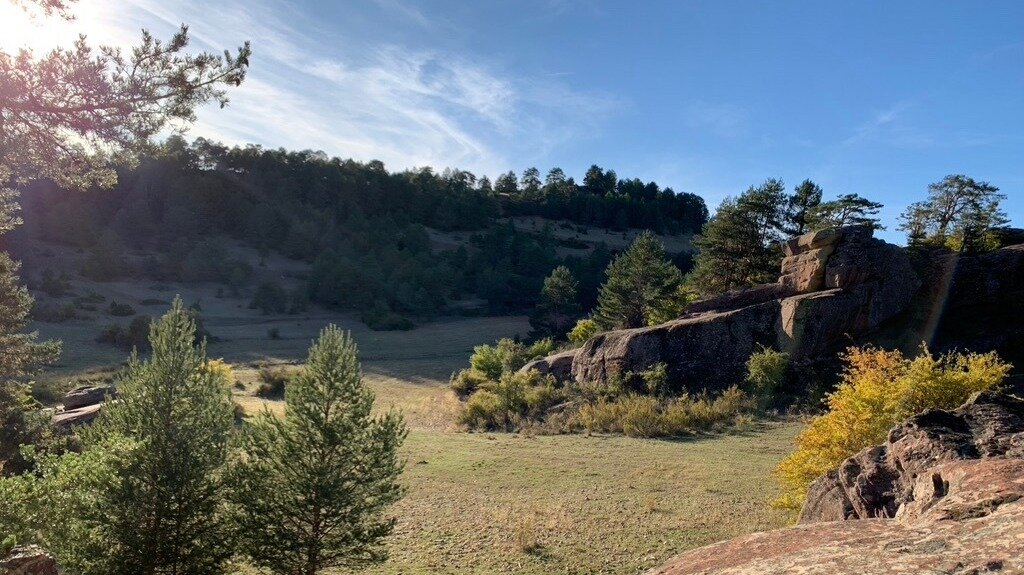 Paisaje de los callejones de Peñas Rubias, Orea