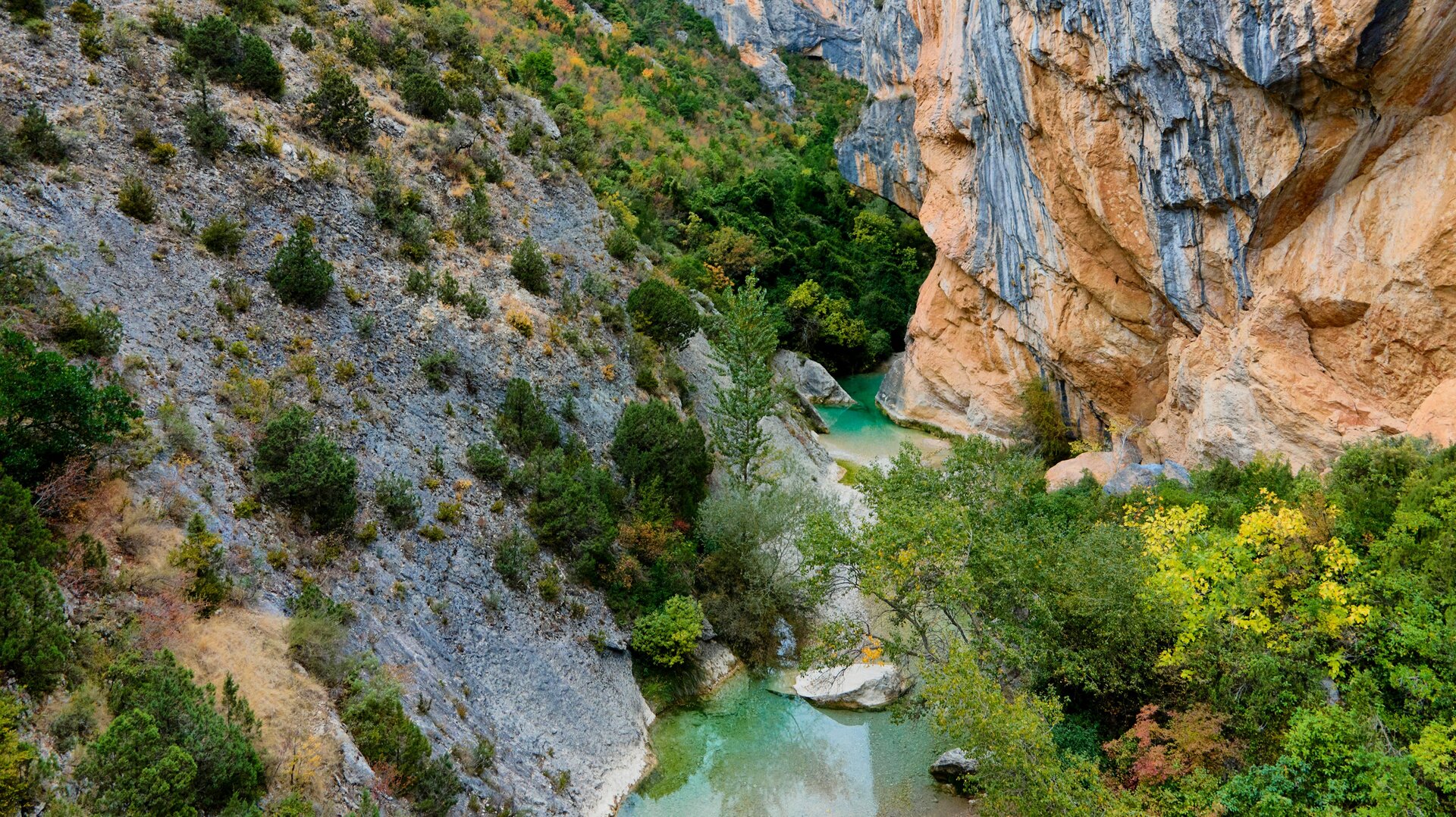 Garganta del río Vero, en la Sierra de Guara