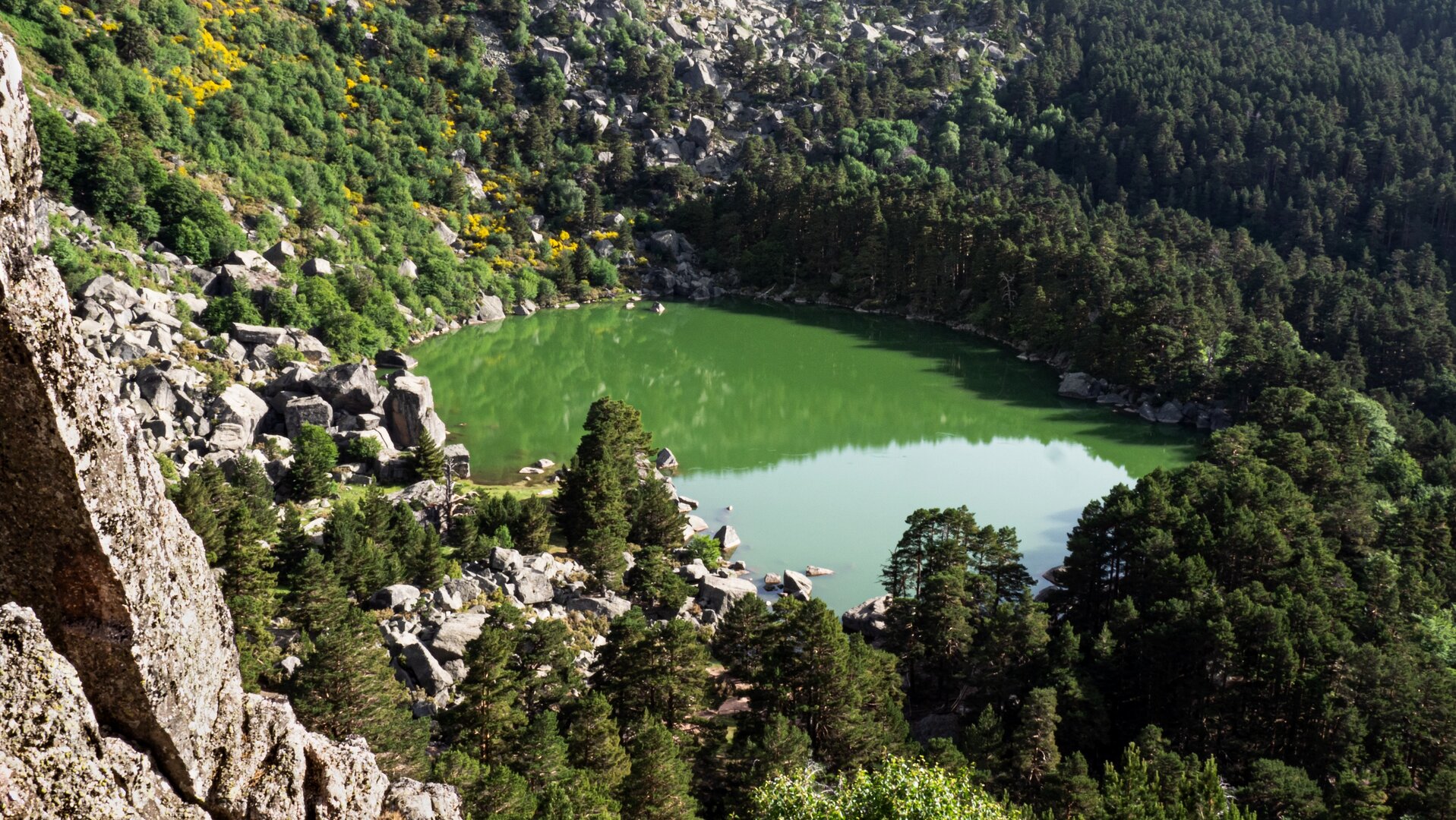 Vista aérea de la Laguna Negra