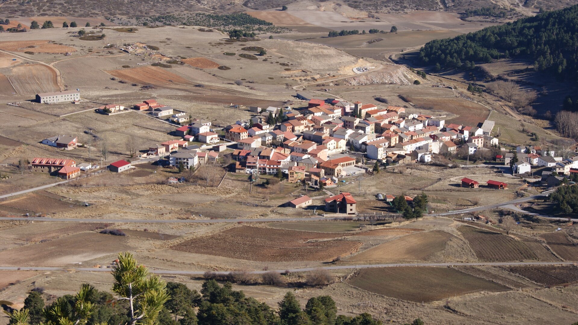 Panorámica de Griegos, en Teruel