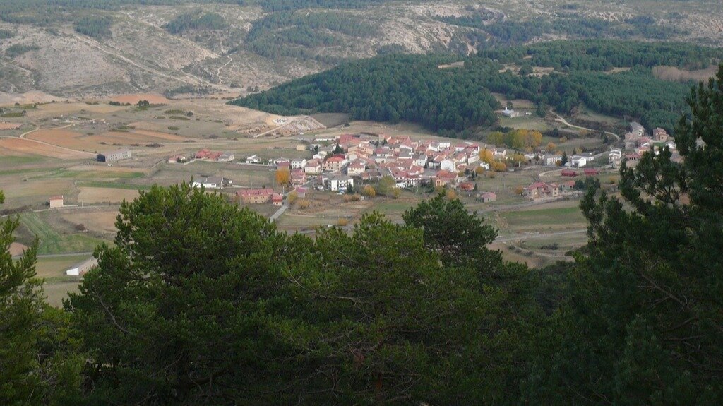 Vista de Griegos y su paisaje