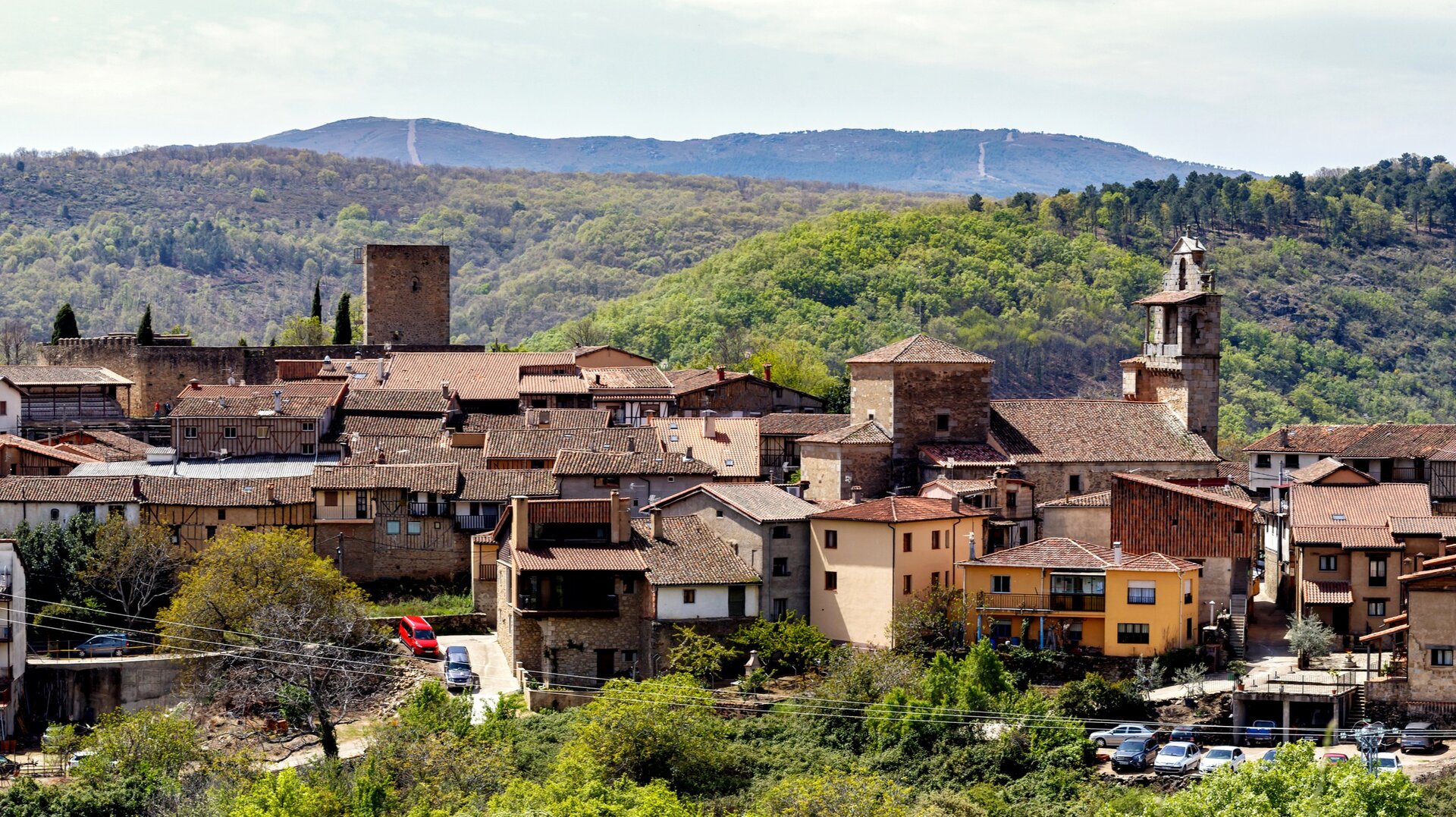 Vista de San Martín del Castañar.