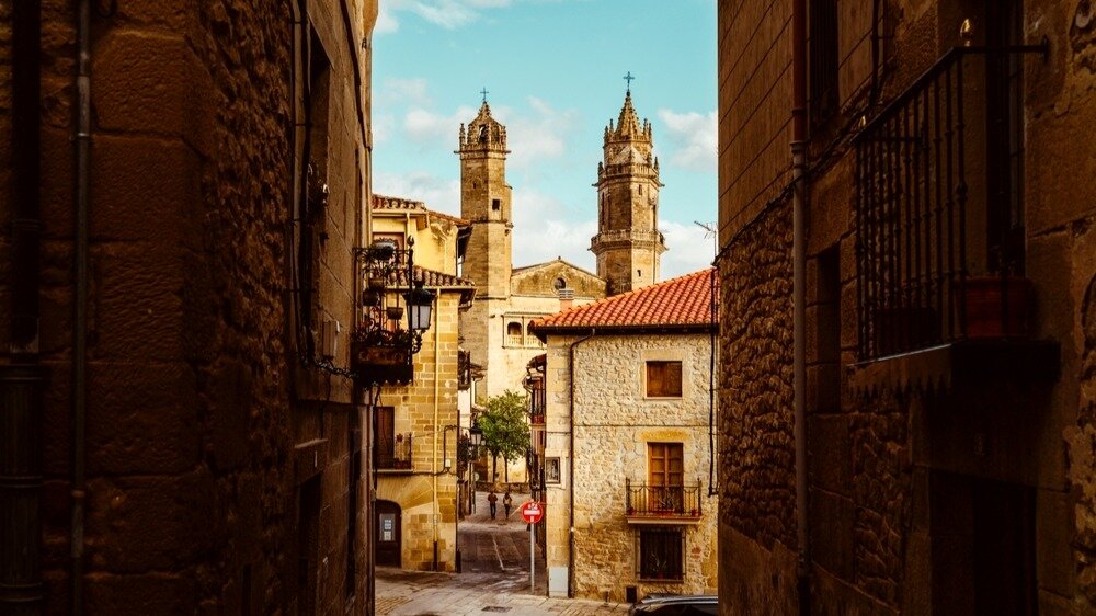 Calles medievales en Elciego-Eltziego